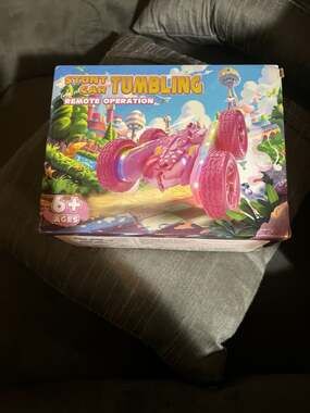 Stunt Car Tumbling Pink Remote Control Stunt Car 360° Rotating 4WD Stunt Car HG4